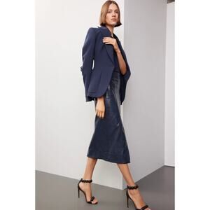 Tanya Taylor Salma Skirt Midi Belted High Waist Structured A-Line Sz 8